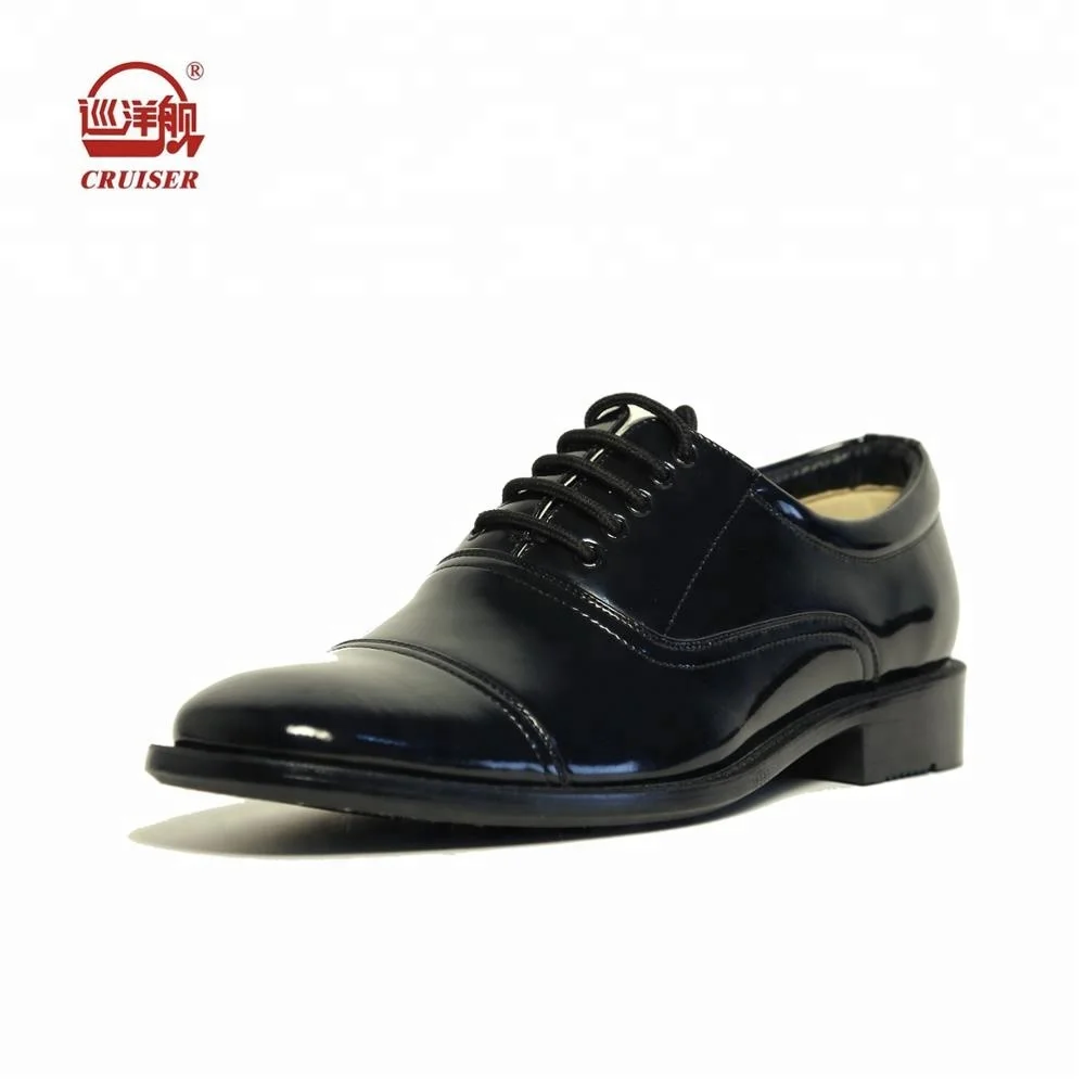 military patent leather shoes