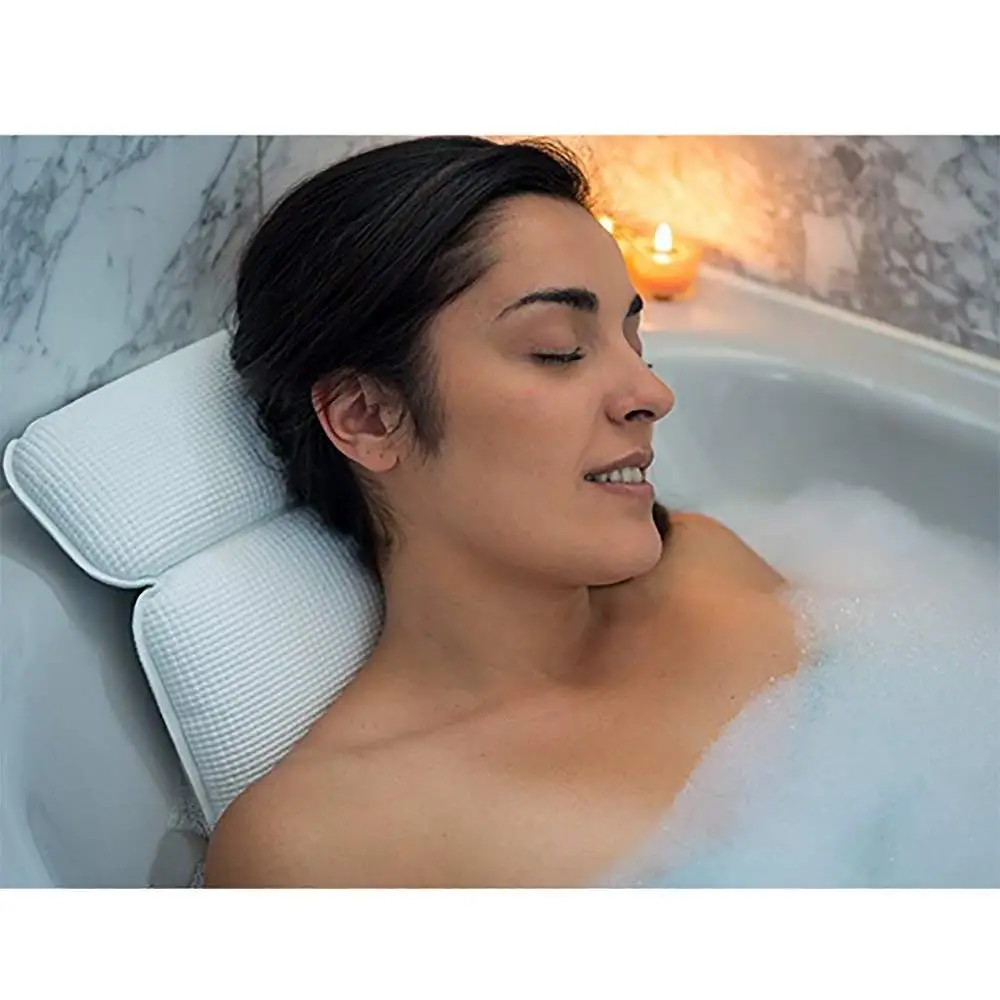 Buy Spa Bath Pillow For Head And Neck: Hot Tub Pillow With 7 Suction