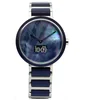 ladies smart watch MOP dial ceramic band