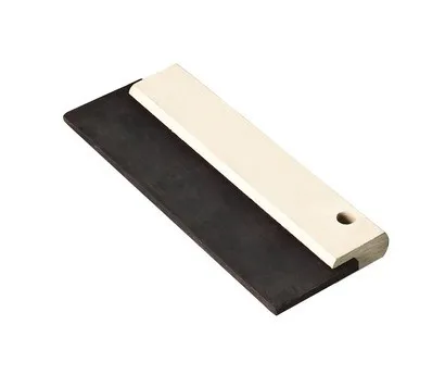 rubber scraper with wooden handle