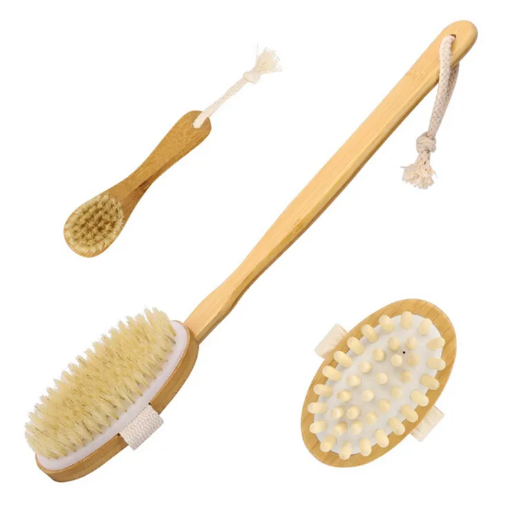 Hot Selling Body Cleaning Soft Hair Wooden Brush Set Buy Wooden Brush