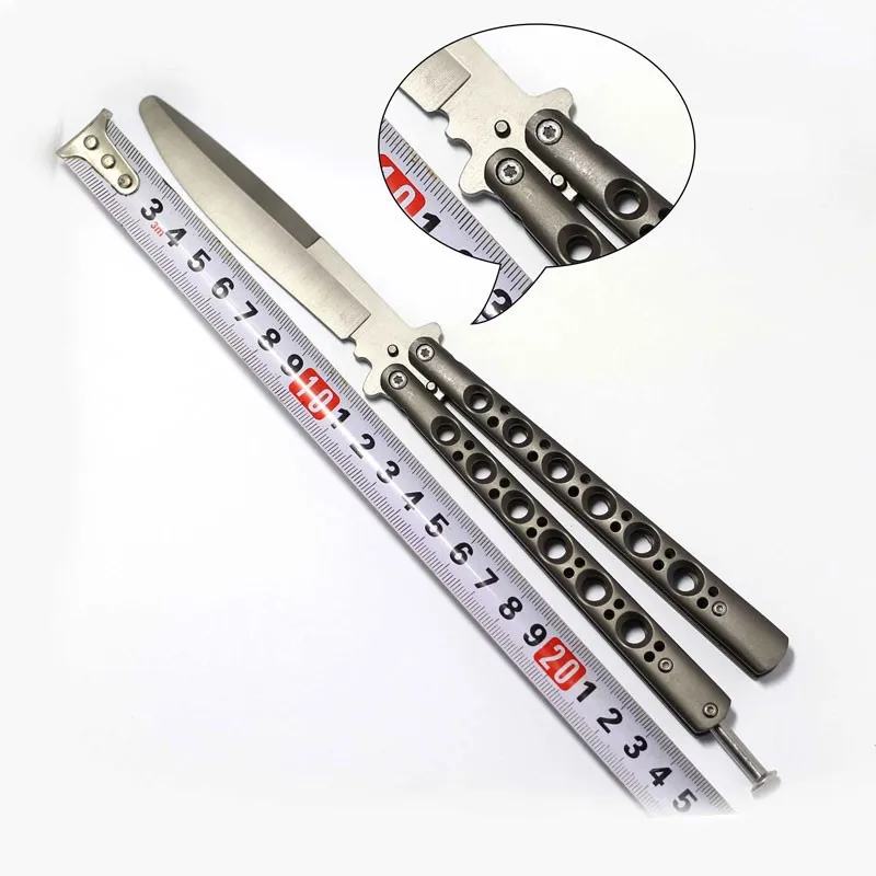 Butterfly Knife Without Hole Mini Csgo Training Knife Foldable Balisong