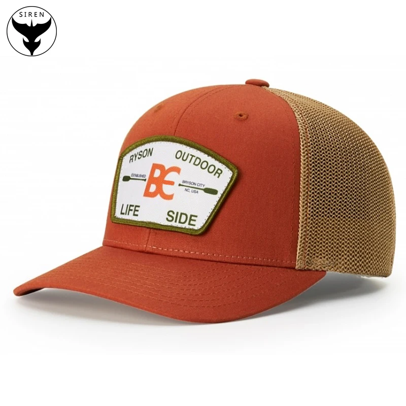 Custom Elastic Sweat Band Fitted Hat Embroidered Mesh Baseball Elastic