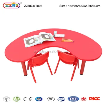 Low Price Color Plastic Kids Table Kindergarten School Desk For Children