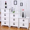 High quality hot sale white elegant wooden chest of drawers