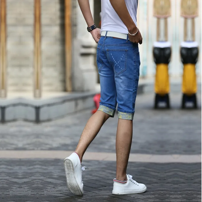 Fashion Half Pants Formal Denim Jeans For Men Direct Buy China - Buy ...