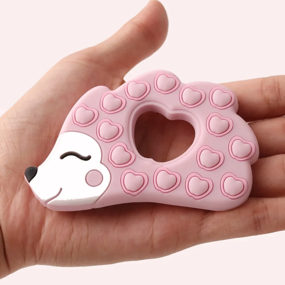 2020-new-arrival-bpa-free-baby-soft-teether-silicone-cartoon-hedgehog