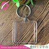 Rectangle Shape Plastic Clear Transparent Blank Photo Insert Acrylic Keychain