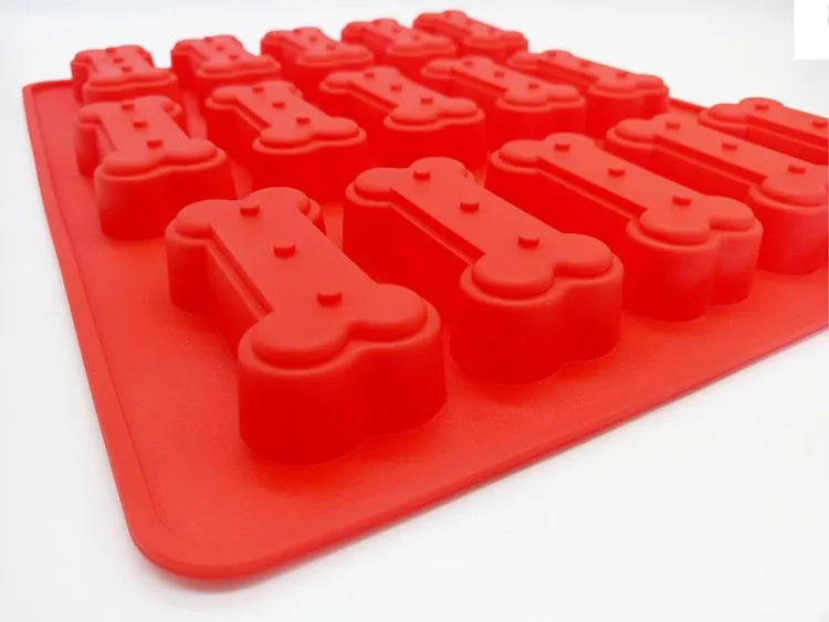 Benhaida Food Grade Dog Bone Shape Silicone Ice Cube Tray Silicone Bone