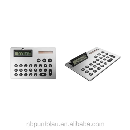 
solar calculator with 8 digits size A4 in cardboard box 