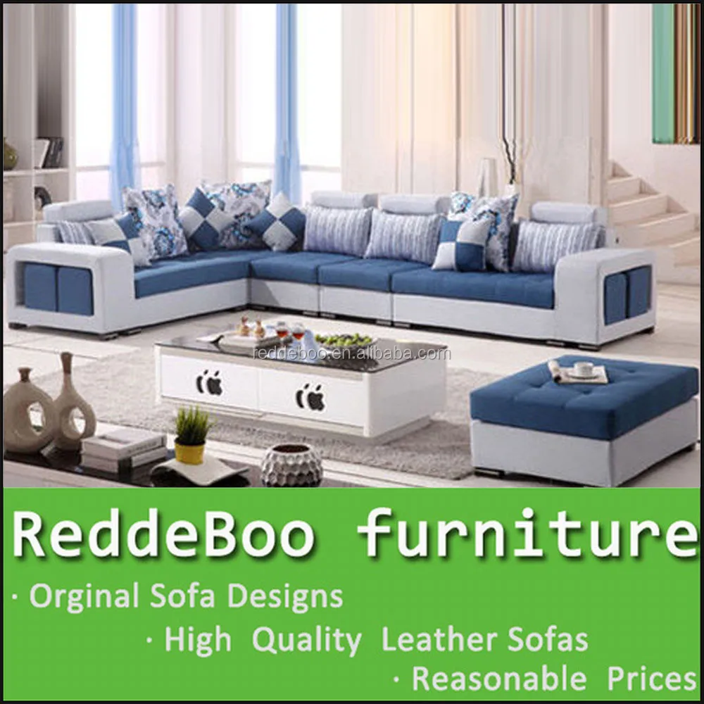 Italië lederen bank in de woonkamer, europese stijl sofa set ...