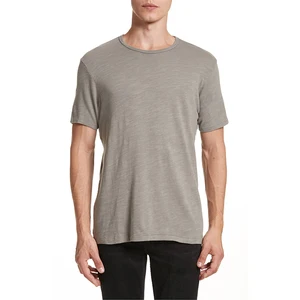 Custom printing black short sleeve 100% slubbed cotton t shirt men Custom printing black short sleeve 100% slubbed cotton t shirt men