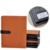 2018 additional compartment design A4 PU leather portfolio document file folder