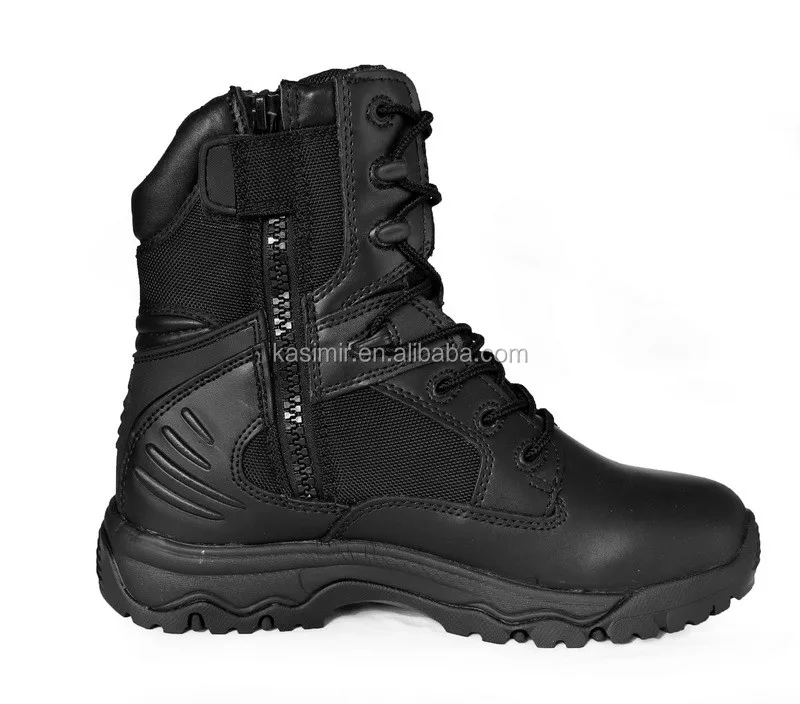 Black Full Grain Leather Tactical Combat Leather Boots For Men Leather Boots Buy Boots Combat