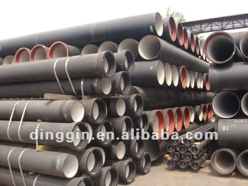 Ductile Cast Iron Pipe Size Ductile Iron Pipes Class K7/k8/k9/c25/c30/c40 Cement Lined Drink