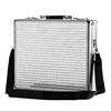 silver aluminum case tool case for laptop combination lock briefcase with strap