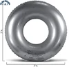 Chinese Wholesaler Best Seller Product Water Gadget Silver Swimming Float Ring Custom Logo Pool Floats For Fun