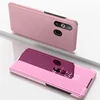 For Samsung A50 A30 A20 A8S Phone Case Cove Universal Mirror Smart View Holder Stand Clear Back Phone Cover Case