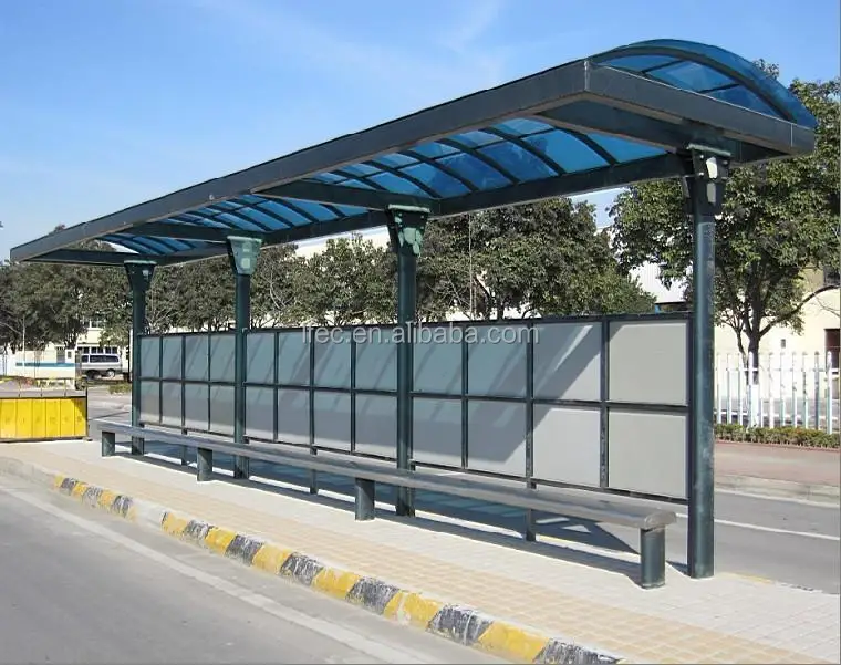 High Quality Light Steel Roof Prefab Shed for Bus Station