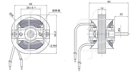 Ac Single Phase Shaded Pole Microwave Oven Fan Motor/oven Convection