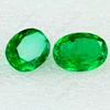 Lab created Oval shape synthetic emerald stone price per carat for sale