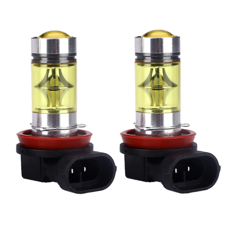 H8 H9 H11 Car Led 100W 2835 20SMD Golden Yellow 4300K Fog Lights