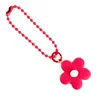 Korea ins color flower pendant clay flower accessories The same childlike girl heart headset set ornaments