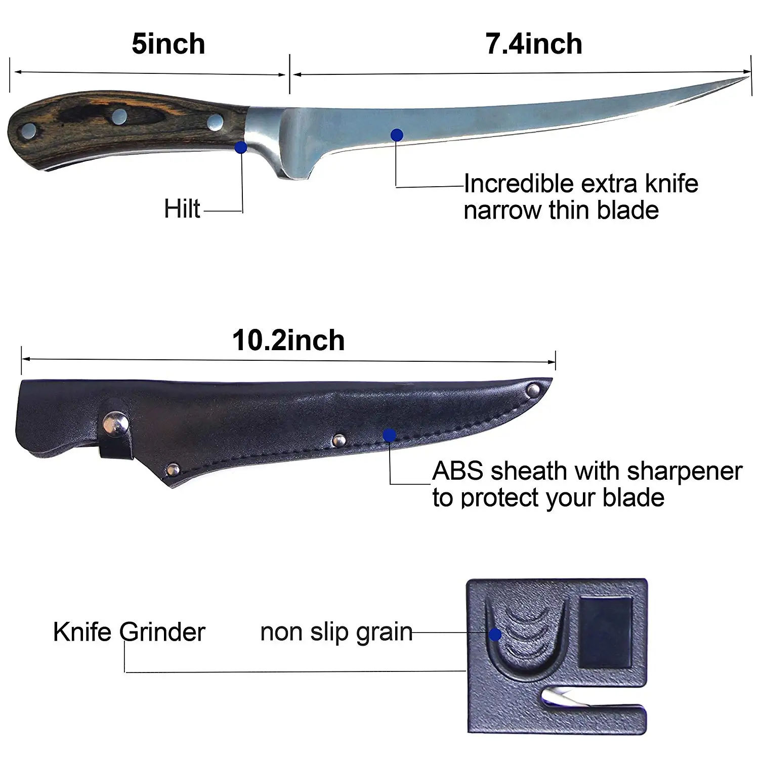 New Design Boning Knife Curved For Brisket Fish Deer Buy High Quality