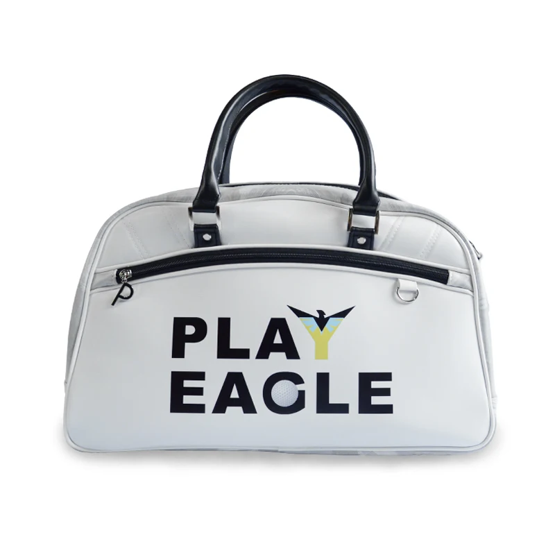 Golf Duffel Bag White Black Color PLAYEGALE High Quality PU Leather golf bag