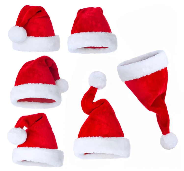wholesales good qualitity adults Christmas santa hat/Xmas cap