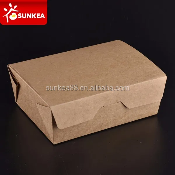 Takeaway Disposable Cardboard Insulated Food Containers Uv Coating