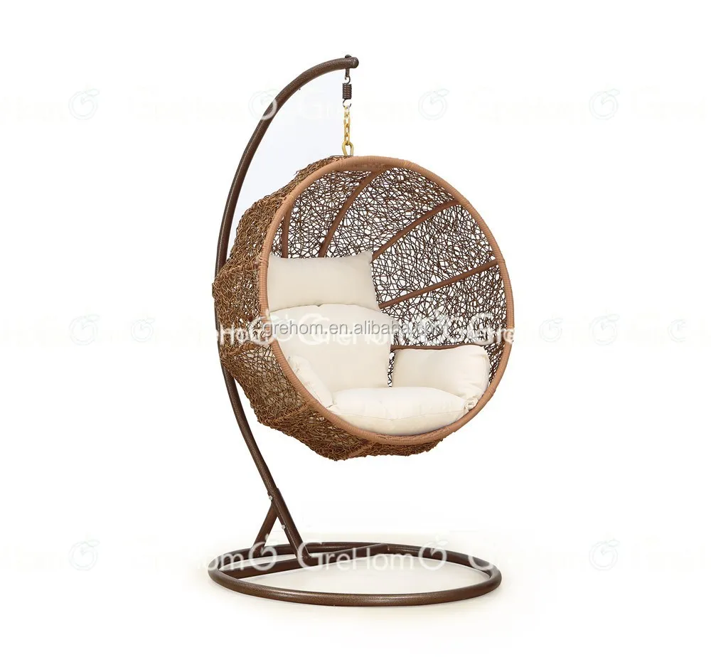 Rattan Furniture Egg Shaped Wicker Hanging Swing Chair Buy Egg