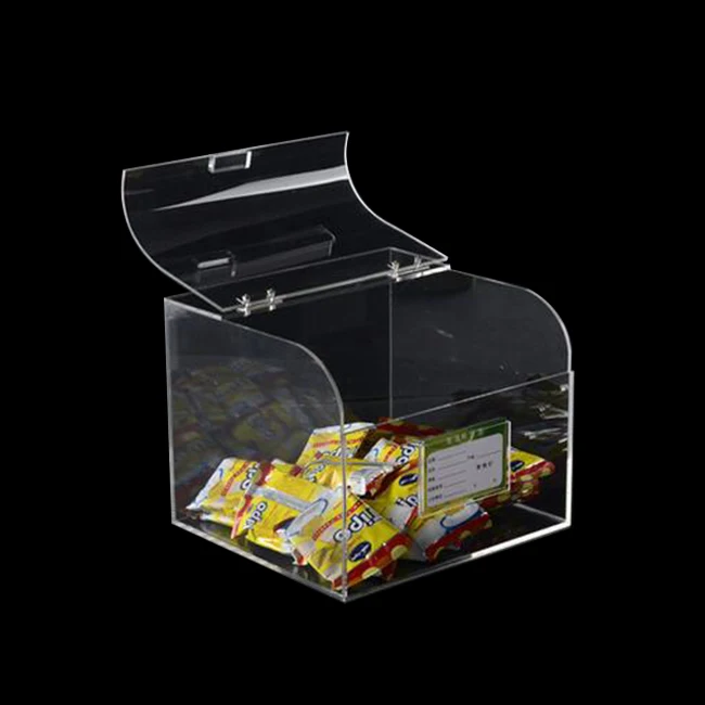 Clear Acrylic Popcorn Bins Candy Nut Acrylic Bulk Food Display