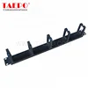 5 rings 1U cable organizer plastic ring Metal cable manager
