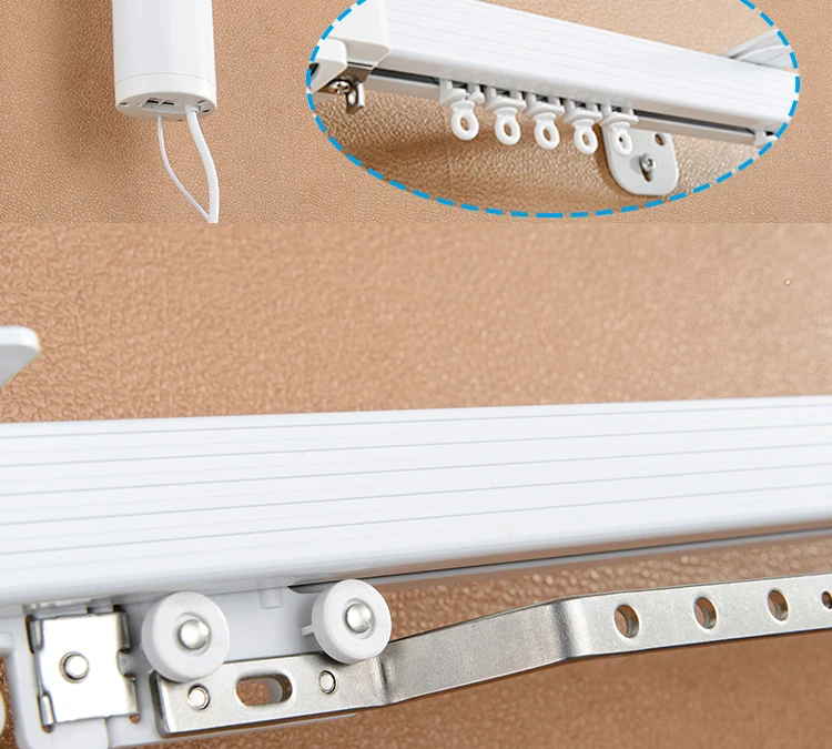 Szone New Design Motorized Electric Curtain Track Set With Remote