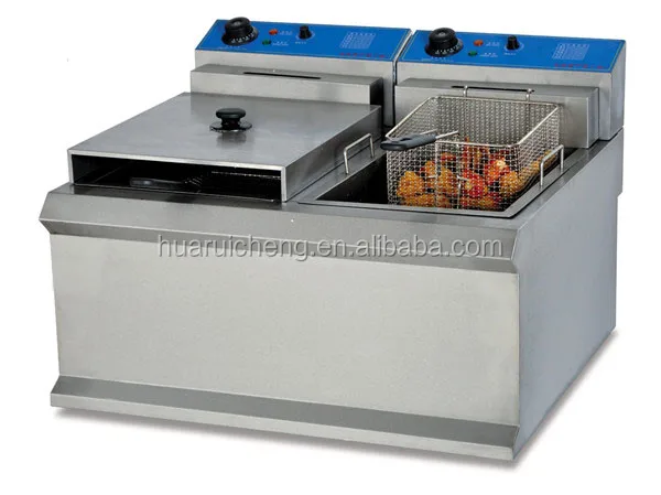 Mcdonalds Fast Food Restaurant 3 Tank With 4 Baskets Automatic Fryer ...