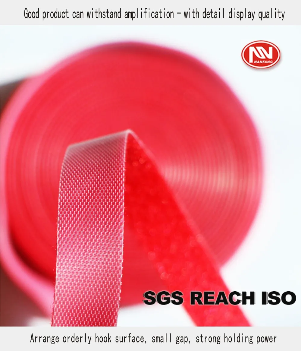 100 Nylon Red Back To Back Hook And Loop Tapes Buy Back To Back Hook