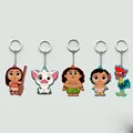 Movie Series Princess Moana Principessa Baby Maui Cute Cartoon Keychain Keyring Toy Figures For Kids Gift