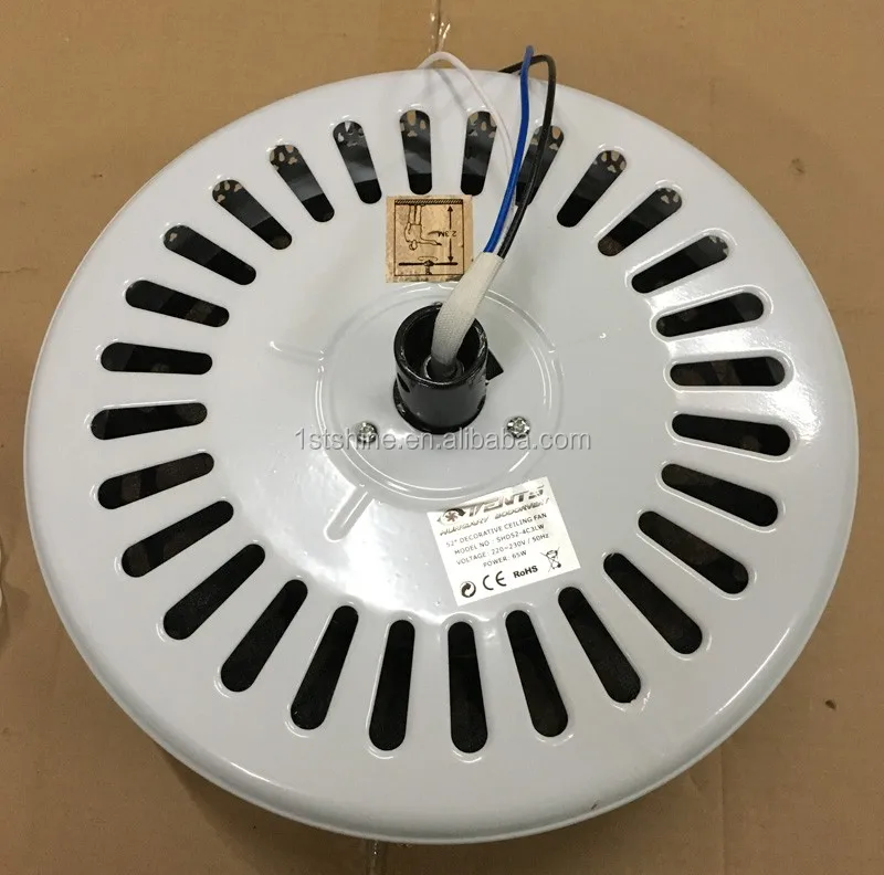 4 Mdf Cane Blades White 52 Inch Decorative Antique Ceiling Fan With