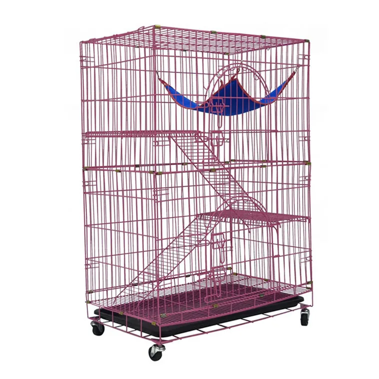 Wholesale Wire Mesh Cat Cage Pet Shop Cages Plastic Cat Carrier Mhc004