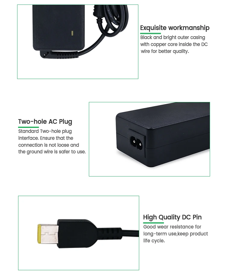 High Quality 20V 4.5A Charger Laptop Adapter for Lenovo