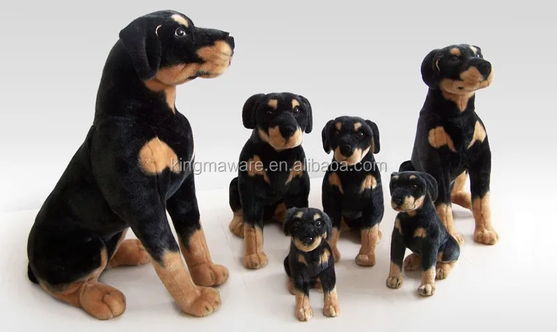 peluche chien rottweiler