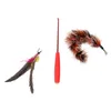 Da Bird feather wand cat toy & 2 Attachment refills Go Cat interactive