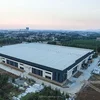 long span prefabricated steel structure warehouse/workshop/shed