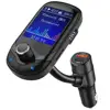 1.8" Color Screen Hands-Free Dual USB phone Charger and Voltage Display Bluetooth Wireless in-car fm transmitter radio car kit