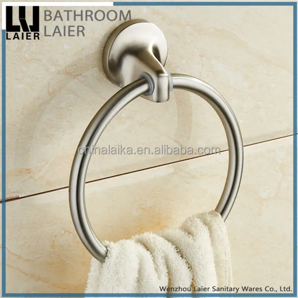 
Ferreteria Zinc Alloy Brush Nicked Bathroom Accessories Wall- Mounted Towel Ring 