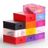 Factory sale unique design colored PP shoe plastic packaging box