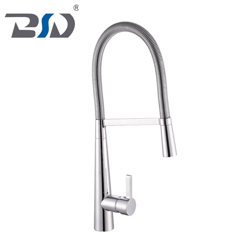 Elegant Sink Mixer Pull Out Kitchen Taps Flexible Silicon Tube