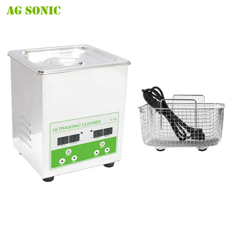 AG SONIC 2L Digital Ultrasonic Cleaner for Jewelry Eyeglasses Cleaning with SUS Basket TB-50