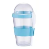 Baby snack cup with spoon rubber wrap BPA Free